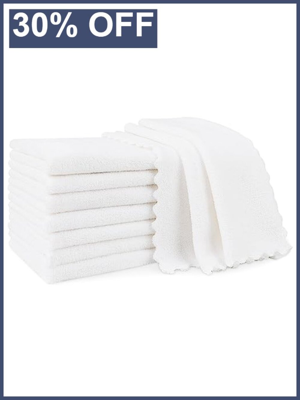 8 Pack Microfiber Coral Fleece Baby Burp Cloths 20x10in Ultra Soft Absorbent